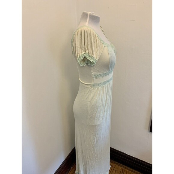 Charmode Mint Green VTG 60s Coquette Milkmaid Babydoll Fairy Nightgown Sleeve 34 - Picture 9 of 16